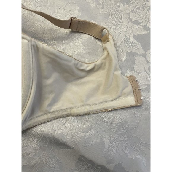 Maidenform Size 38DD‎ Comfort Devotion Full Fit Embellished T Shirt Bra Beige - Picture 12 of 13